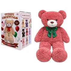 Teddy Greetings: Berry Hugs Plüschbär in weißer Geschenkbox 120cm