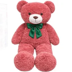 Teddy Greetings: Berry Hugs Plüschbär rot in Geschenkbox 120cm