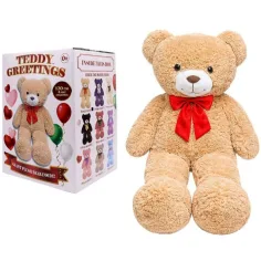 Teddy Greetings: Honey Hugs Plüschbär in weißer Geschenkbox 120cm