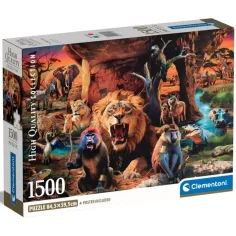 Tiere compact 1000 Teile Puzzle - Clementoni