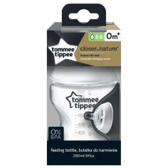 Tommee Tippee: Closer To Nature transparente Babyflasche 260ml (0 Monate+)