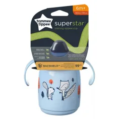 Tommee Tippee: Superstar Trinkbecher blau 300ml (6 Monate+)