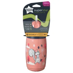 Tommee Tippee: Superstar mit Eichhörnchen Trinkbecher mit Strohhalm 266ml (12 Monate+)