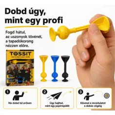 Tossit Starter Pack blau-gelb Silikon Saugnapf Darts Gesellschaftsspiel Bild 4