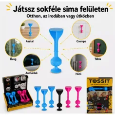 Tossit Starter Pack rosa-blaues Silikon-Saugnapf-Darts-Spiel Bild 4