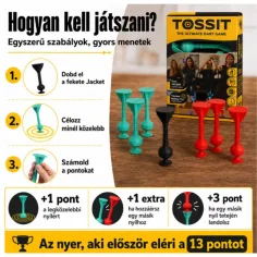 Tossit Starter Pack rotes-türkis Silikon haftenden Darts Gesellschaftsspiel Bild 3