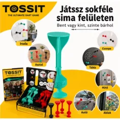 Tossit Starter Pack rotes-türkis Silikon haftenden Darts Gesellschaftsspiel Bild 5