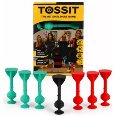 Tossit Starter Pack rotes-türkis Silikon haftenden Darts Gesellschaftsspiel