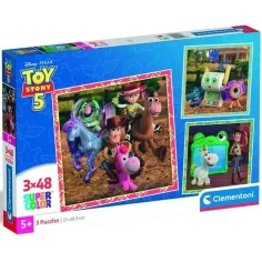 Toy Story 5 3x48 Teile Super Color Puzzle - Clementoni