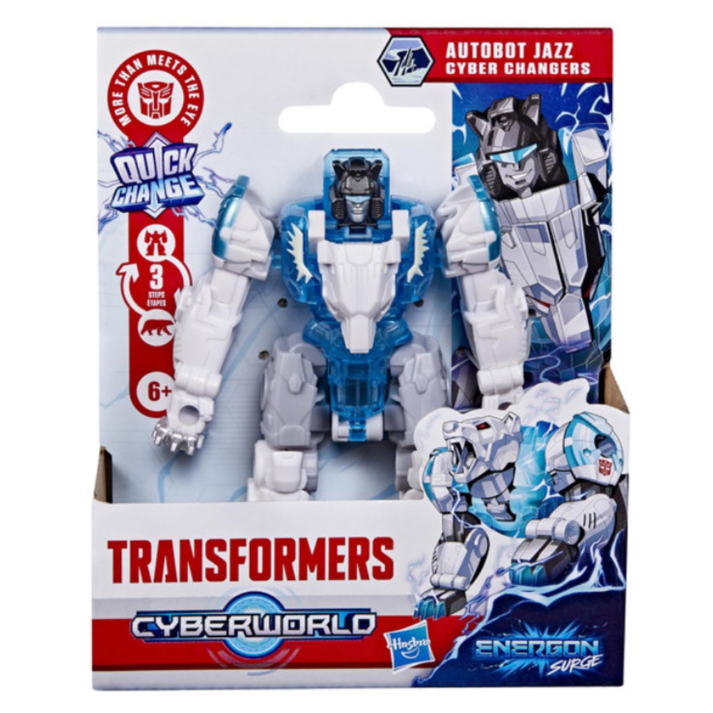 Transformers Cyberworld Cyber Changers: Autobot Jazz wandelbare Roboterfigur - Hasbro