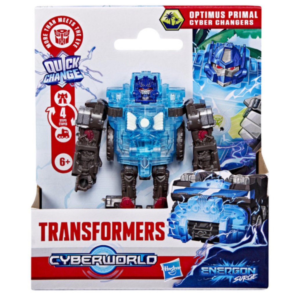 Transformers Cyberworld Cyber Changers: Optimus Primal wandelbare Roboterfigur - Hasbro