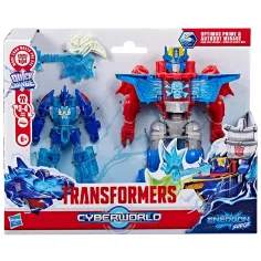 Transformers Cyberworld: Helden der hohen See – Energon-Welle Optimus Prime und Mirage Roboterfiguren – Hasbro
