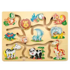 Unglaubliche Tiere Holzpuzzle