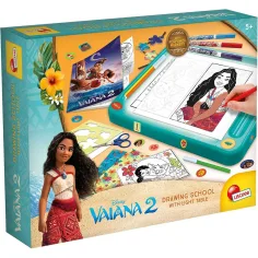 Vaiana 2 Zeichen Schule Set mit leuchtender Zeichenplatte - Lisciani