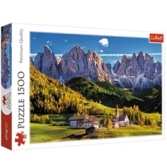 Val di Funes Tal, Dolomiten - Italien 1500 Teile Puzzle -Trefl