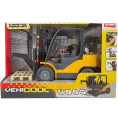 VehiCool Gabelstapler mit hebbarer Gabel, Licht- und Soundeffekten, 26 cm