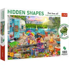 Versteckte Formen: Wohnwagenreise 1000-teilige Puzzle - Trefl