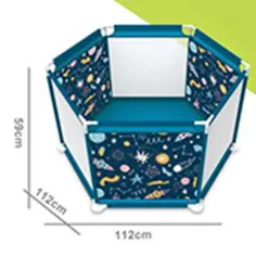 VivaKids Astronauten-Laufstall 112x59cm Bild 2