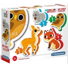 Waldtiere 4-in-1 Formenpuzzle Set - Clementoni