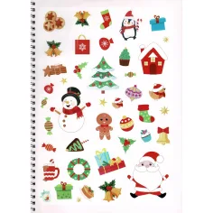 Weihnachten ist da! Malheft mit Aufklebern und Filzstiften Bild 2