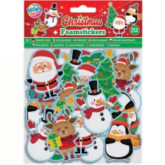 Weihnachtliche selbstklebende Dekoschaumform, 25er Set Bild 1