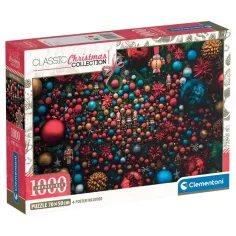 Weihnachtliche Stimmung 1000 Teile unmögliches Puzzle mit Poster - Clementoni