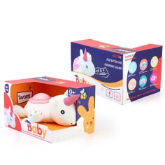 Weißer Einhorn Plüsch mit Licht- und Toneffekten