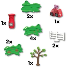 Whizz-Around Peppa Wutz rotes Auto Spielset Bild 4