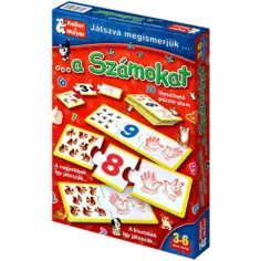 Wir lernen die Zahlen beim Spielen Gesellschaftsspiel