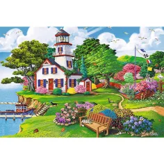 Wood Craft: Sommerhafen Holzpuzzle 500+1 Stück - Trefl Bild 2