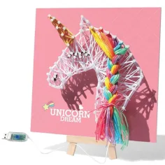 WowBox: Einhorn LED Licht Fadenbild Hersteller Kreativset Bild 2