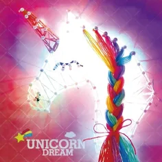 WowBox: Einhorn LED Licht Fadenbild Hersteller Kreativset Bild 3