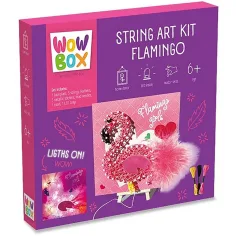 WowBox: LED Licht Fadenbild - Flamingo Bild 1
