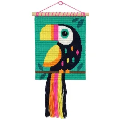 WowBox: Makramee Wanddeko Kreativset mit Tukanmuster Bild 2