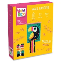 WowBox: Makramee Wanddeko Kreativset mit Tukanmuster Bild 1