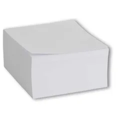 Würfel Notizblock 8,5x8,5x4cm mit 500 Blättern weiß geklebt
