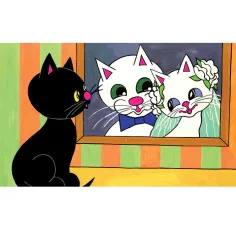 Zickzack, der schwarze Katzen Diafilm
