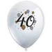 "40" Jahre bedruckte Latexballons 6er-Set