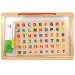 2-in-1 Holz-Magnettafel mit magnetischen Buchstaben, Whiteboard-Marker und Kreide Bild 1