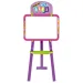 3-in-1 doppelseitige Zeichentafel in Pink, 37x99cm