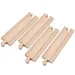 4 Stück gerade Schienenelemente aus Holz