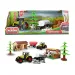 7-teiliges Bauernhof-Stall-Set mit Traktor
