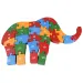 ABC - 123 Elefanten Holz Lernpuzzle