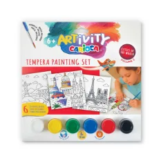 ARTivity Tempera-Malset 6 x 10 ml mit Tempera - Europa - Carioca