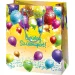 Alles Gute zum Geburtstag! Gelbe exklusive große Geschenktasche 26x13x33 cm