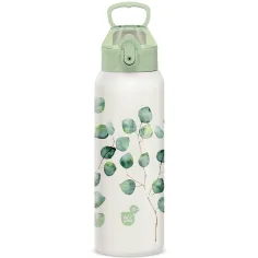 Ars Una: 3D Botanic Leaf doppelwandige Metall-Trinkflasche 700 ml