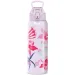 Ars Una: 3D-Strandblumen lila, doppelwandige Metall-Trinkflasche 700 ml