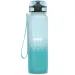 Ars Una: BPA-freie, mit Farbverlauf versehene, matte Motivations-Trinkflasche - 1000 ml - Ice Bild 1