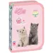 Ars Una: Cute Animals Tea Party – aufklappbares, gefülltes Federmäppchen mit Katzenmotiv, 12,8 x 19,3 x 3,6 cm Bild 1
