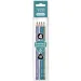 Ars Una: Dreieckiger silberner HB-Bleistift mit Punkten, 4er-Pack